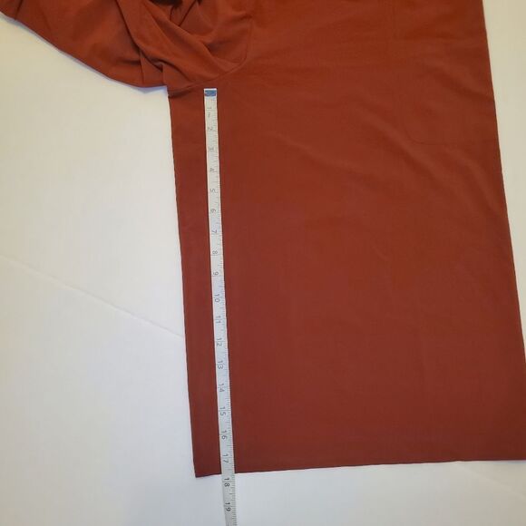 Athleta Women's Jumpsuit Medium Petite Burgundy Sarasota Wide Leg Sleeveless - Picture 14 of 15